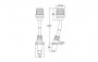 Ankrutuli NaviLED teleskoop 24inch/610mm, valge alus